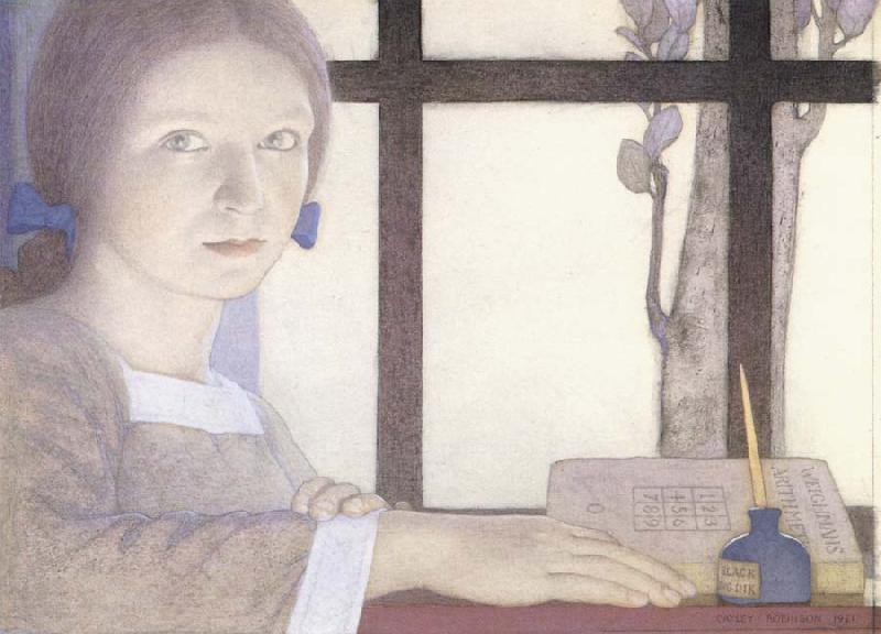 F. Cayley Robinson Lesson Time oil painting image